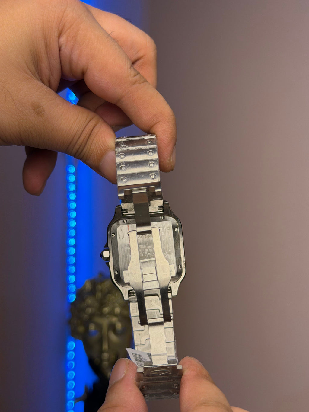 Cartier Santos Green Dial Square Case