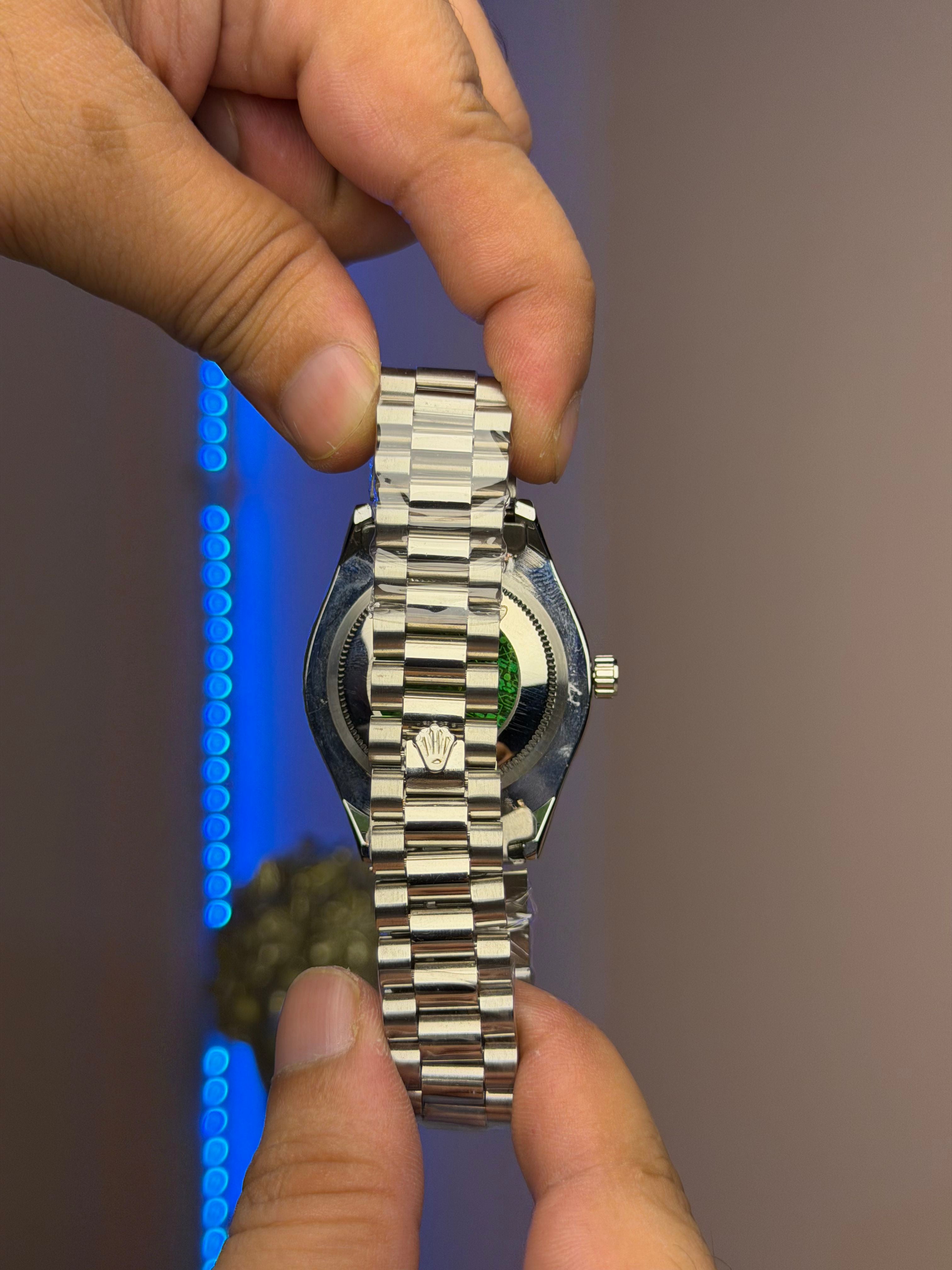 Rolex Date-Just Blue Dial Diamond